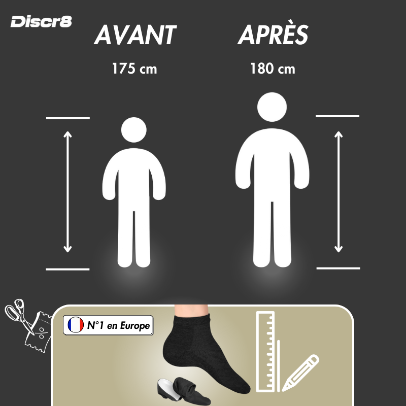 DISCR8® CHAUSETTES PRO - HAUTEUR BOOST